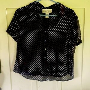 Vintage Jones Wear polkadot blouse